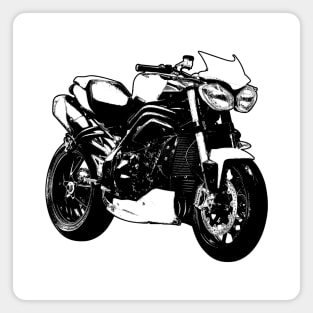 Triumph Street Triple Sketch Art Magnet